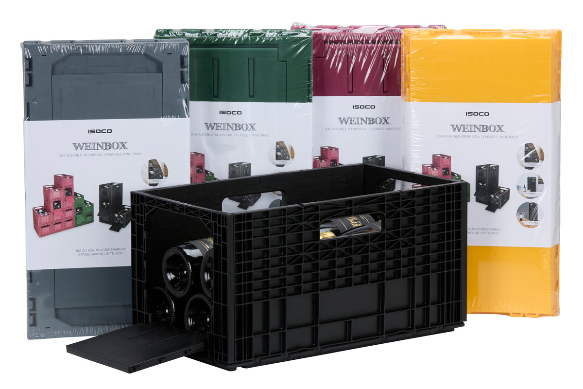 12er Set: Die Weinbox - Das flexible Weinregal - einzeln verpackt ...